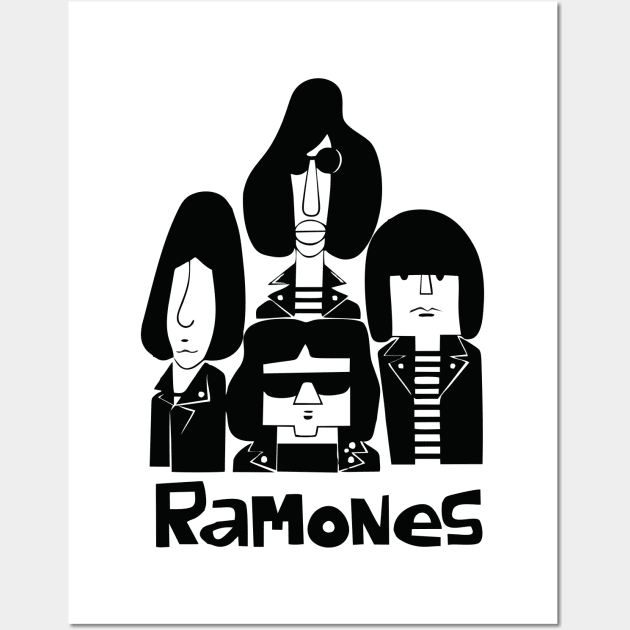 The Ramones Tshirt Wall Art by yatsky